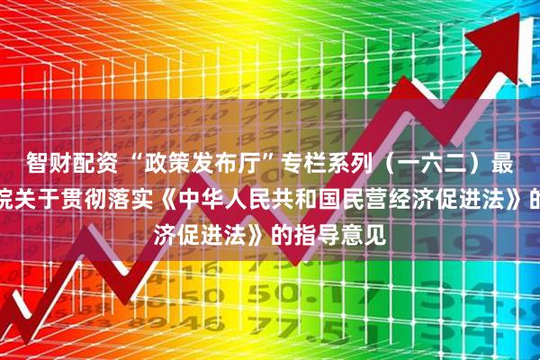 智财配资 “政策发布厅”专栏系列（一六二）最高人民法院关于贯彻落实《中华人民共和国民营经济促进法》的指导意见