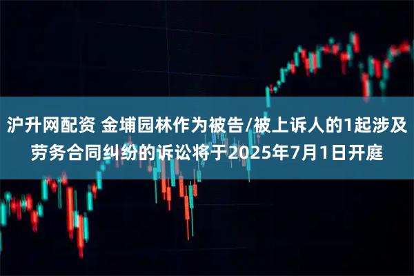 沪升网配资 金埔园林作为被告/被上诉人的1起涉及劳务合同纠纷的诉讼将于2025年7月1日开庭